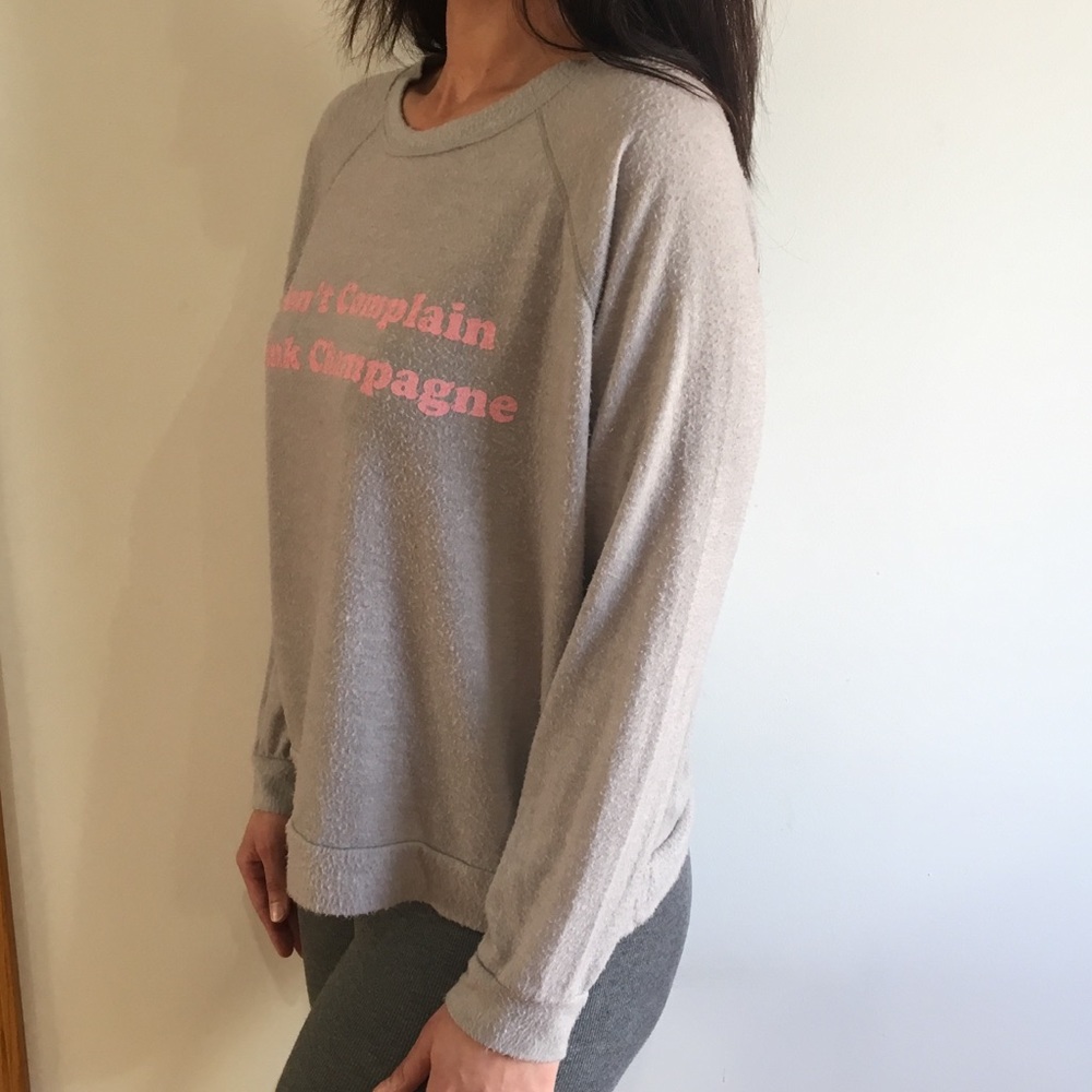 DON’T COMPLAIN DRINK CHAMPAGNE SWEATER - Picture 7 of 8